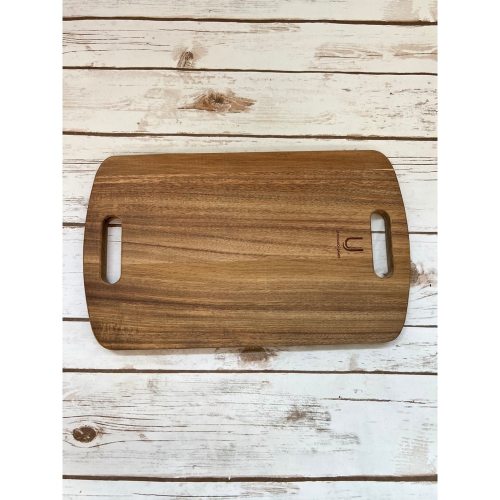 Uncommon James Acacia Wood Cheeseboard Brown Rectangular Serving Tray 17x10in